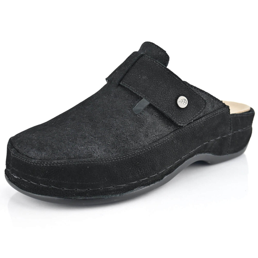 כפכפי Munich בצבע שחור קרוקו