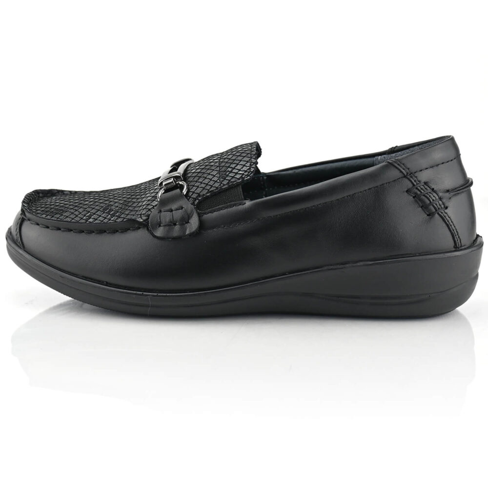 נעלי מוקסין דגם Milano בצבע שחור