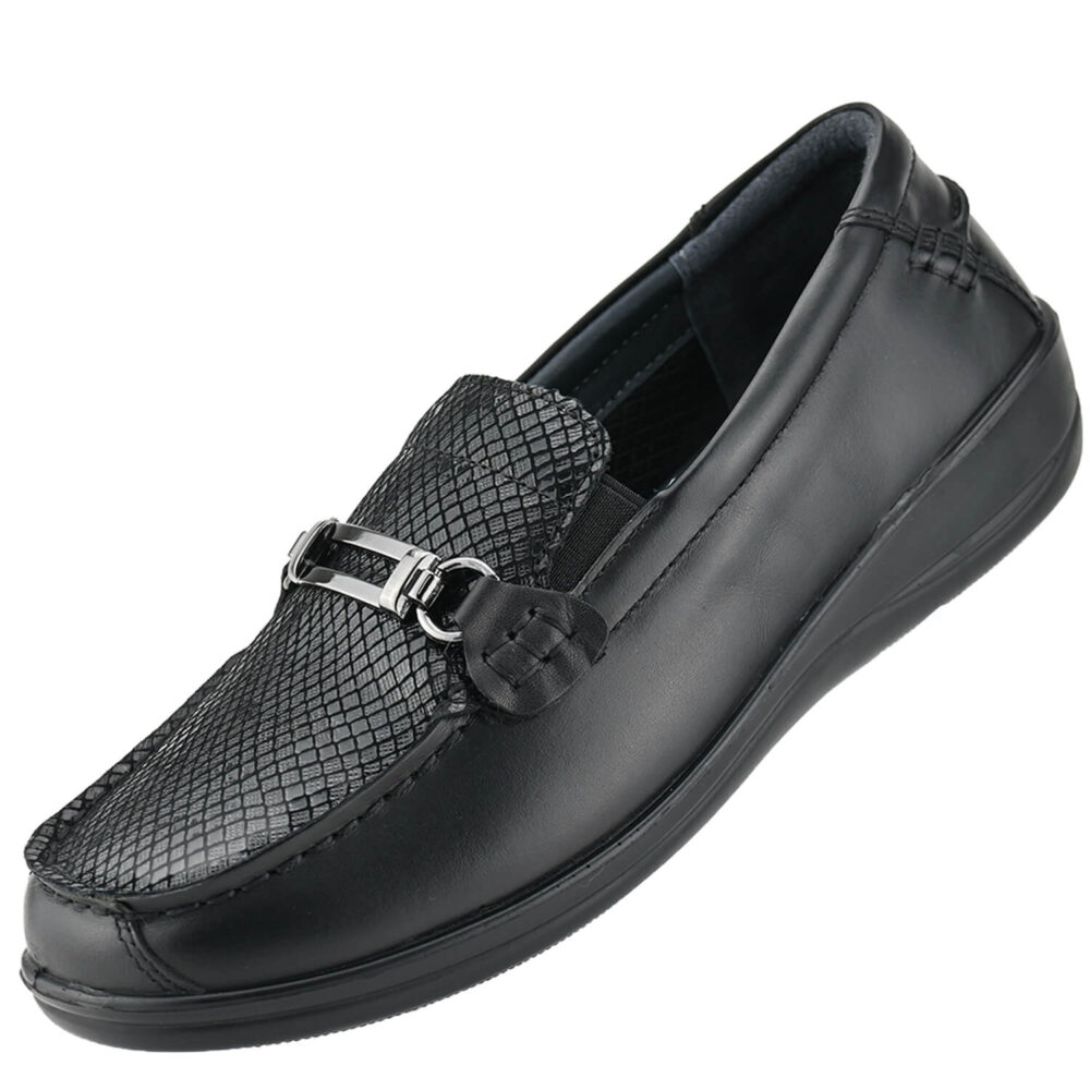 נעלי מוקסין דגם Milano בצבע שחור